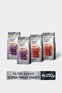 Coffee More Filtre Kahve Süper Fırsat Paketi 250 gr x 4 Adet