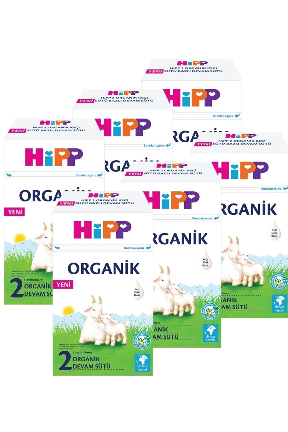 2 Organik Keçi Sütü Bazlı Devam Sütü 400 gr X 6 Adet