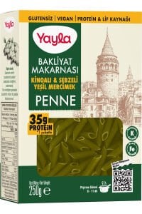 YAYLA GLUTENSİZ BAKLİYAT MAKARNASI KİNOALI&SEBZELİ SEBZELİ YEŞİL MERCİMEK 250 GR