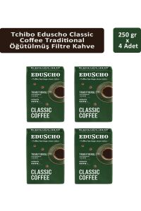 Tchibo Eduscho Classic Coffee Traditional Öğütülmüş Filtre Kahve 250 gr x 4 Adet