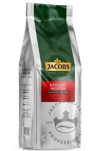 Jacobs Banquet Medium Espresso Beans Çekirdek Kahve 1000 gr x 5 Paket