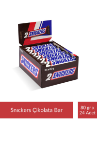 Snıckers Çikolata Bar 80 gr x 24 Adet