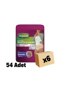 Xl Kadın Emici Külot 9 X 6 Paket (54 ADET) Yeni