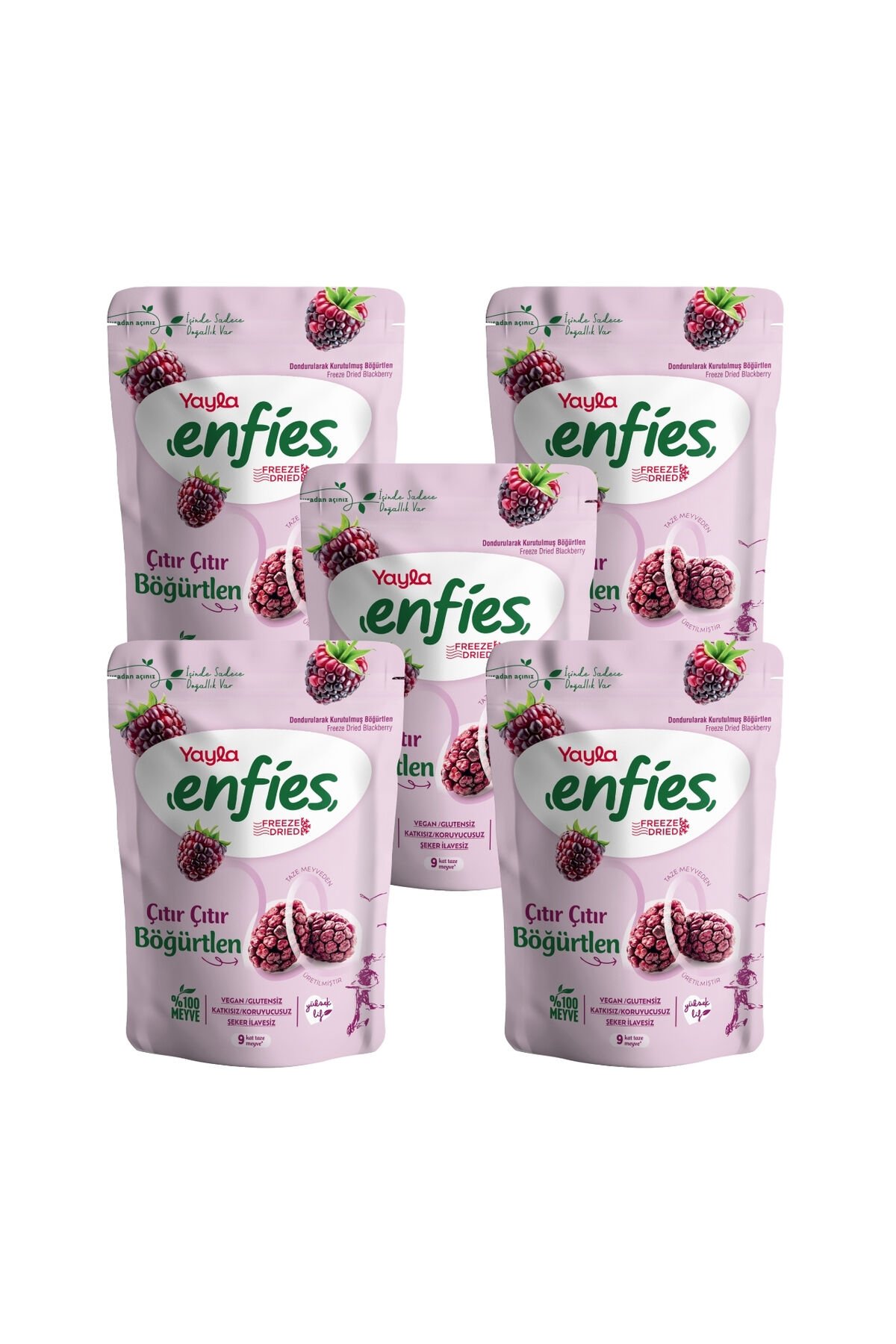 Yayla Enfies Freeze Dried Böğürtlen 15 g x 5 Adet