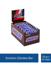 Snıckers Çikolata Bar 50 gr x 24 Adet