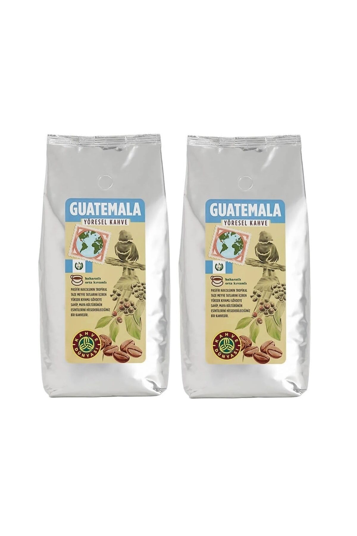 Guatemala Yöresel Filtre Kahve Çekirdek 2 Adet 1kg