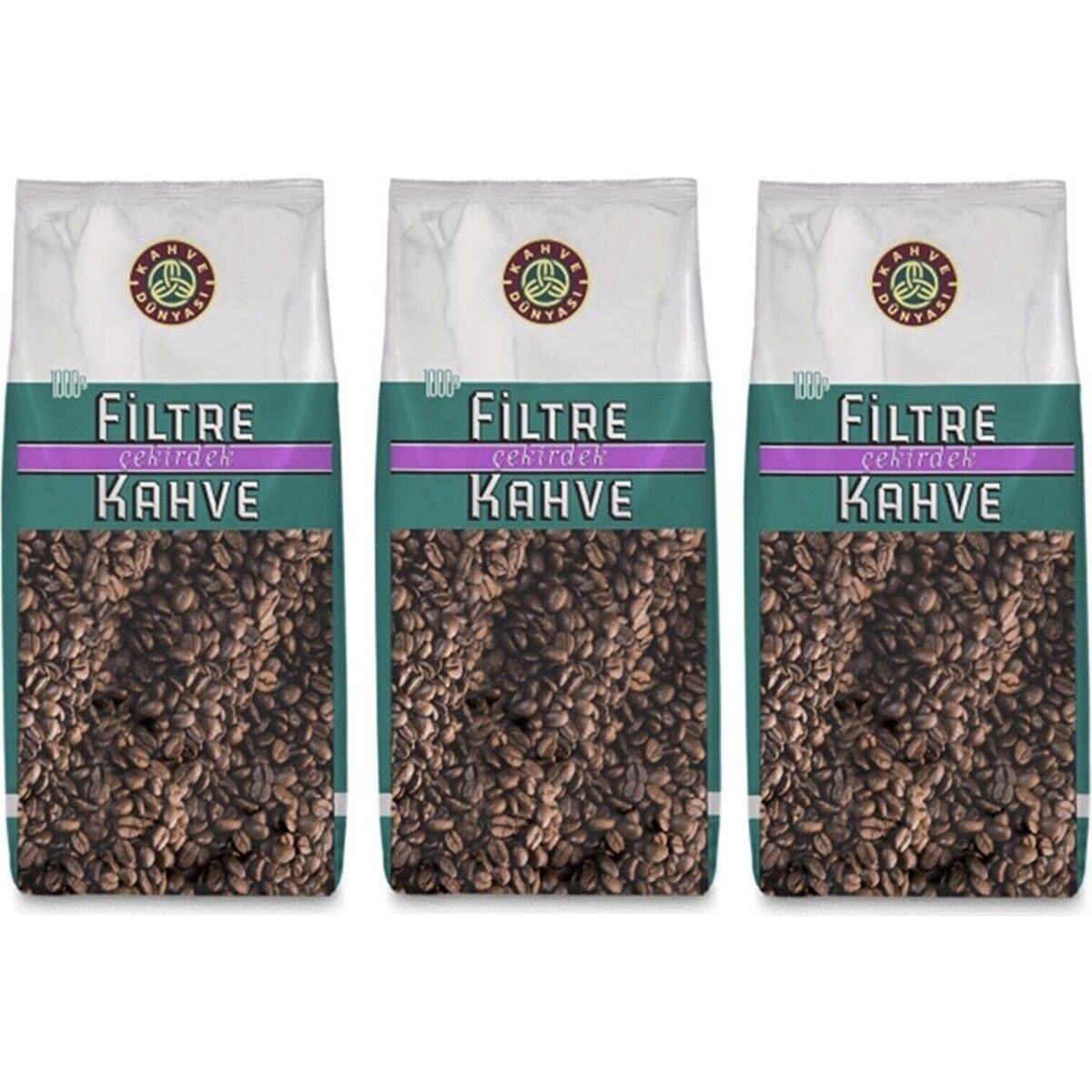 Kahve Dünyası Filtre Çekirdek Kahve 1 kg x 3 Adet