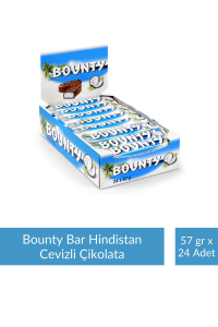 Bounty Bar Hindistan Cevizli Çikolata 57 gr x 24 Adet