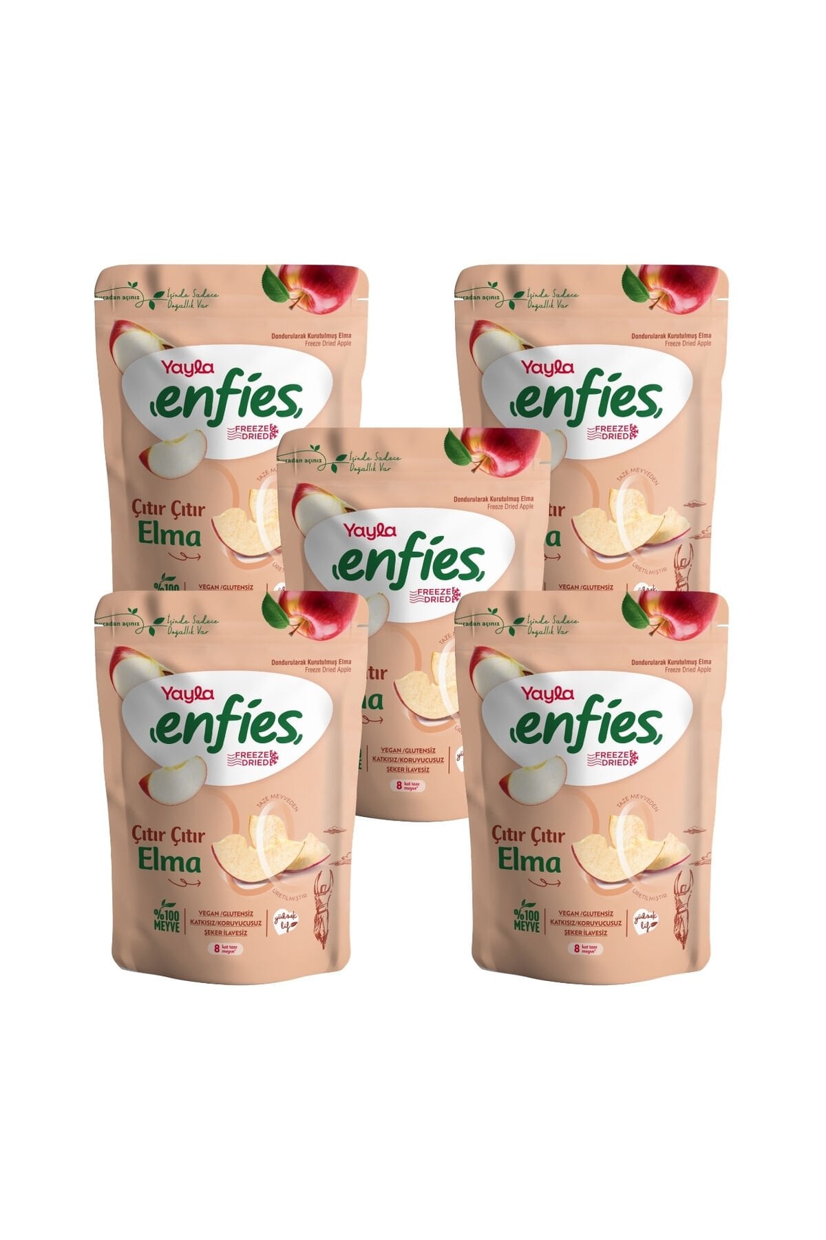 Yayla Enfies Freeze Dried Elma 15 g x 5 Adet