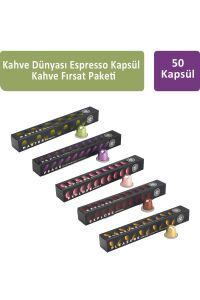 Kahve Dünyası Espresso Kapsül Fırsat Paketi 50 Kapsül