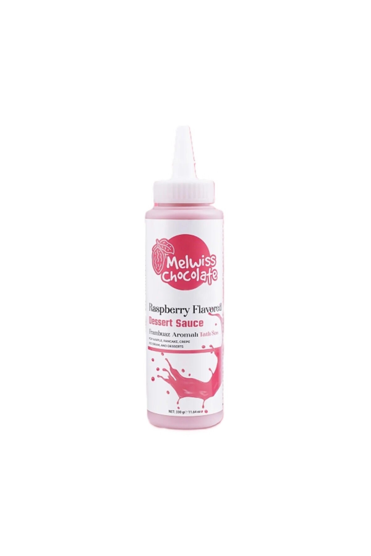RASPBERRY FLAVORED DESSERT SAUCE (FRAMBUAZ AROMALI TATLI SOSU) 330 GR *12'Lİ