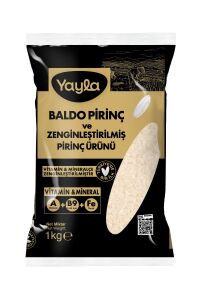 Yayla Türkiye'de Bir İlk! Vitamin & Mineral Zenginleştirilmiş Baldo Pirinç 1 kg