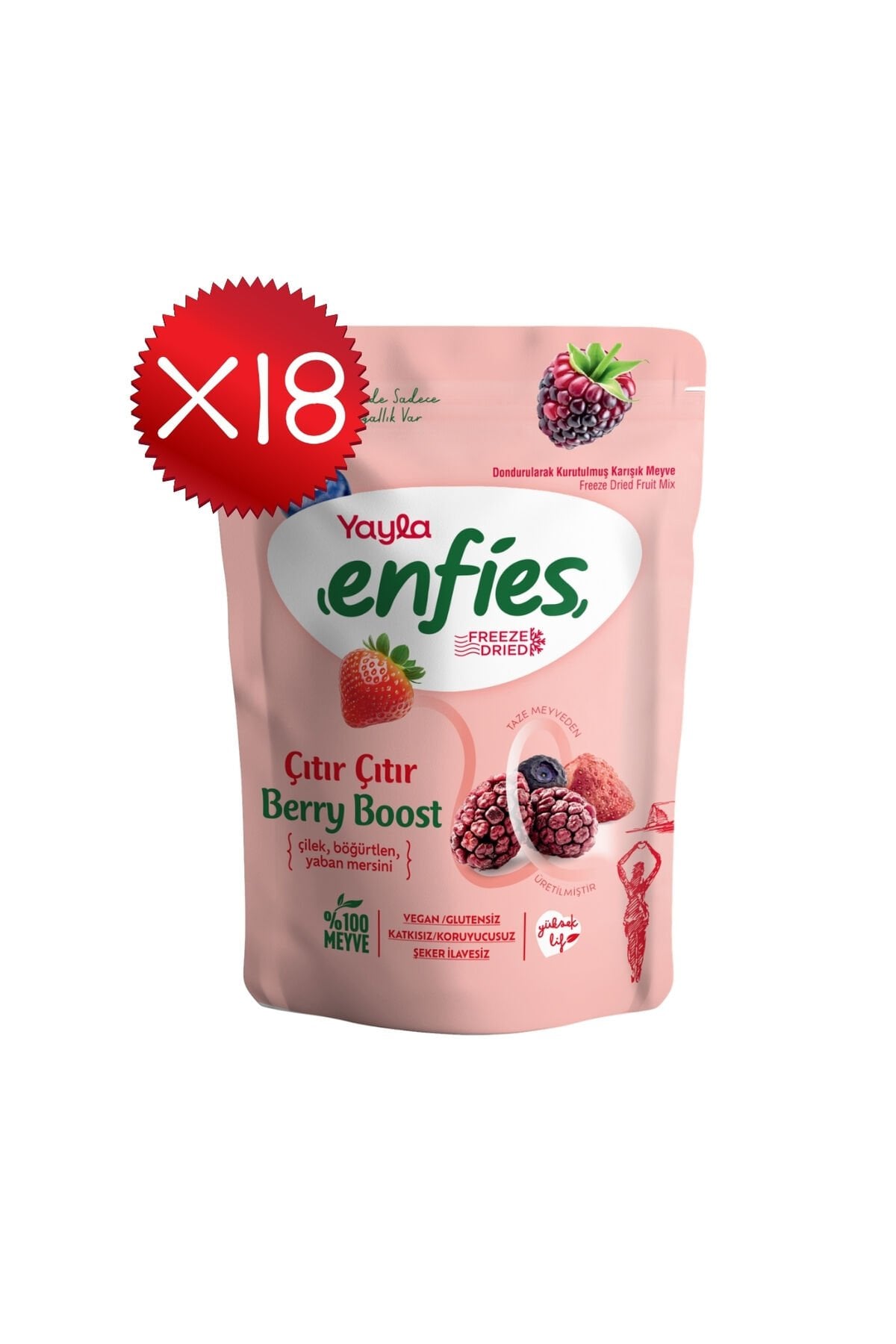Yayla Enfies Freeze Dried Berry Boost 15 g x18