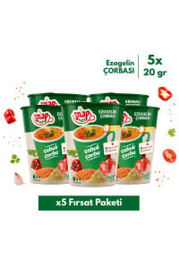 Snap Eats Hazır Çorba | Bardakta Ezogelin Çorbası | 20 gr | 5'li Fırsat Paketi