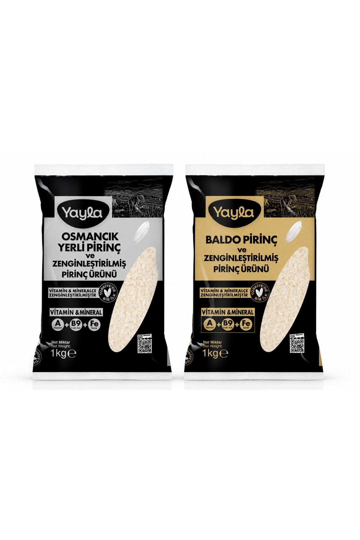 Yayla Vitaminli Baldo ve Osmancık Pirinç 1 kg - Türkiye'de Bir İlk - Sağlıklı Besleyici Seri