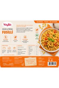 Yayla Glutensiz Vegan Fusilli Makarna 400 Gr x 6’lı Avantaj Paketi | Mısır & Pirinç