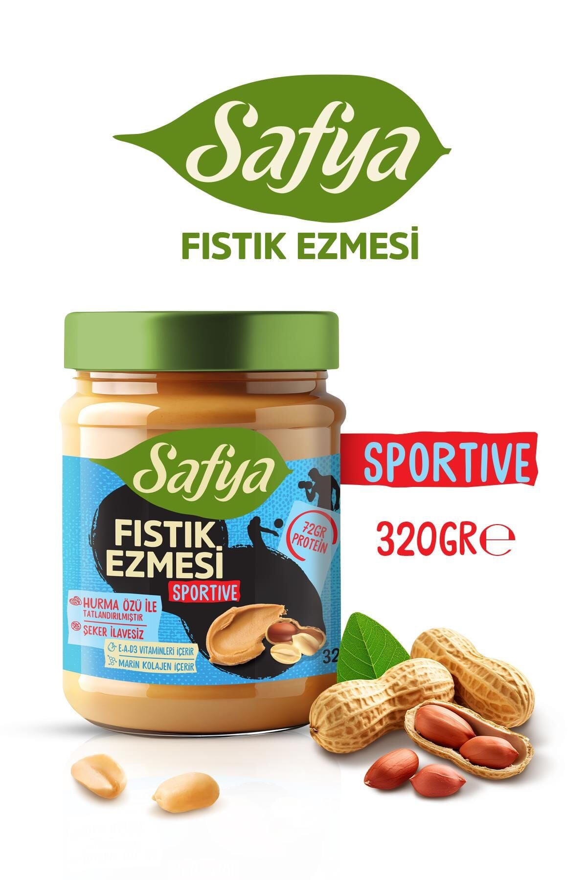Safya Sportive Fıstık Ezmesi 320 gr