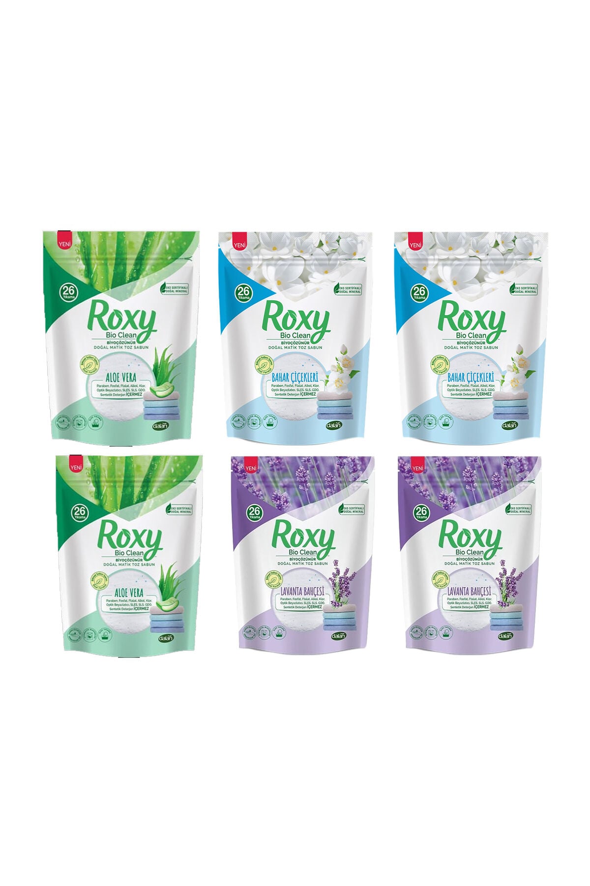 Roxy Toz Deterjan Karma Set 6'lı