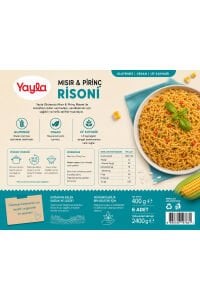 Yayla Glutensiz Vegan Risoni Makarna 400 Gr x 6’lı Avantaj Paketi | Mısır & Pirinç, Lif Kaynağı
