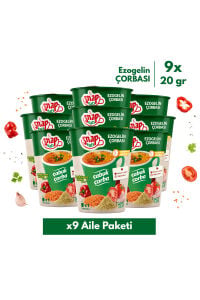 Snap Eats Hazır Çorba | Bardakta Ezogelin Çorbası | 20 gr | 9'lu Aile Paketi
