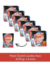 Hypo Granül Lavabo Açıcı 3*50 gr x 6 Adet