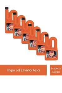 Hypo Lavabo Açıcı Jel 560 ml x 6 Adet