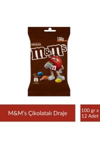 M&M's Çikolatalı Draje 100 gr x 12 Adet