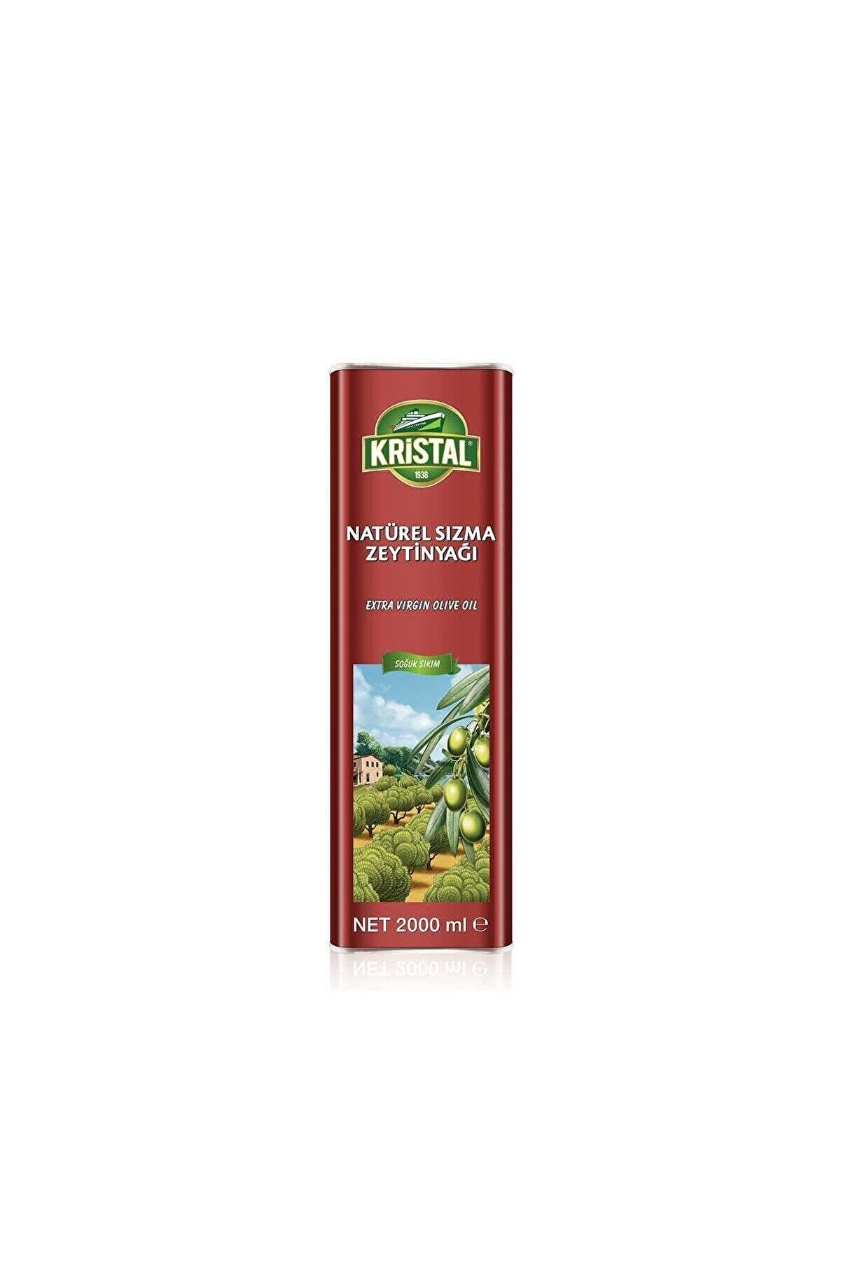 Kristal Natüral Sızma Zeytinyağı 2 Litre Teneke Kutu