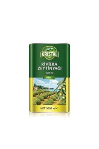 Kristal Riviera Zeytinyağı 3 Litre Teneke Kutu