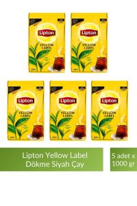 Lipton Yellow Label Dökme Siyah Çay 1000 gr x 5 Adet