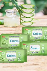 Önlem AleoVeralı Islak Mendil 90 lı x 12 Adet