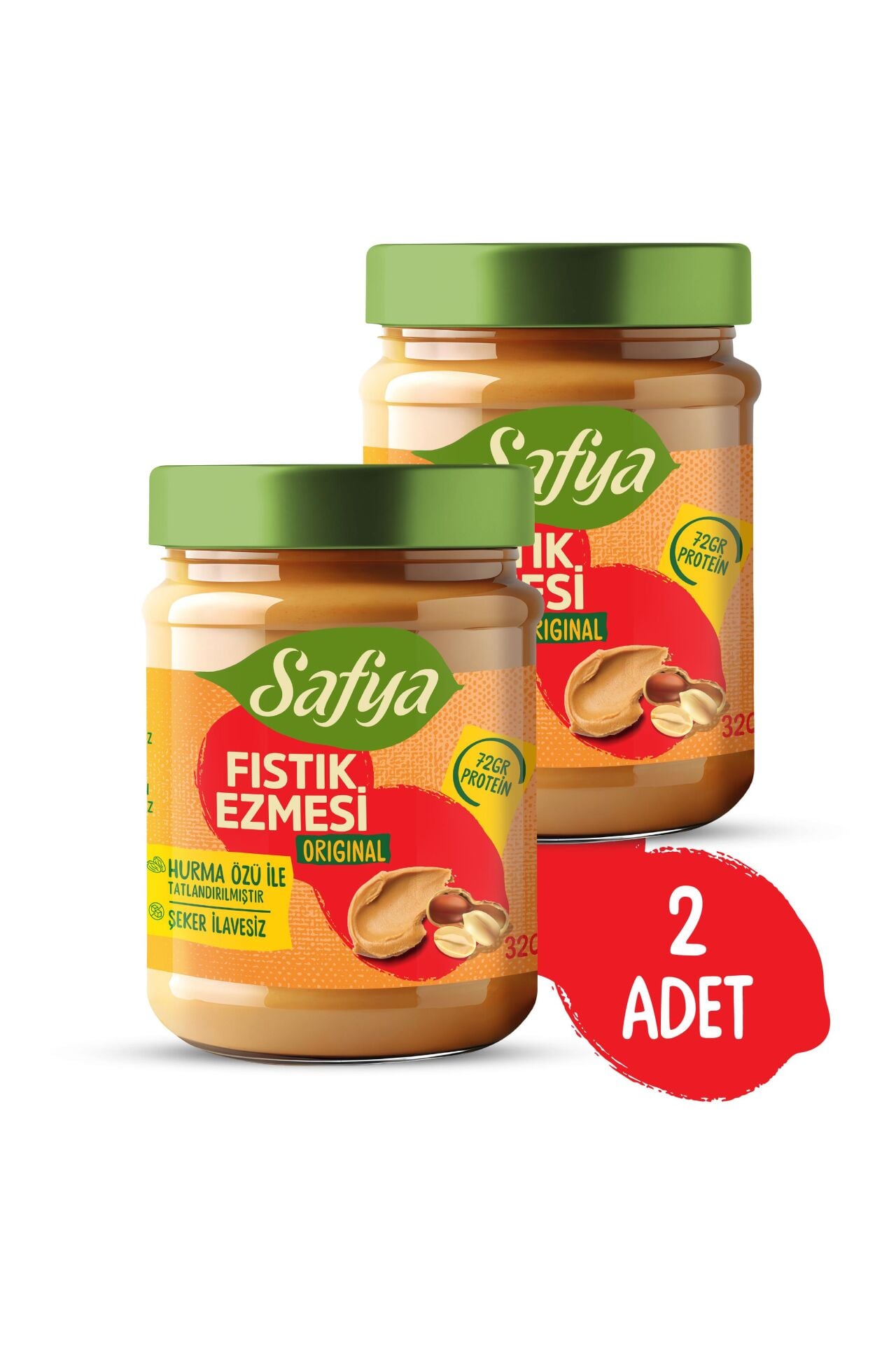 Safya Original Fıstık Ezmesi 320 gr x 2 Adet
