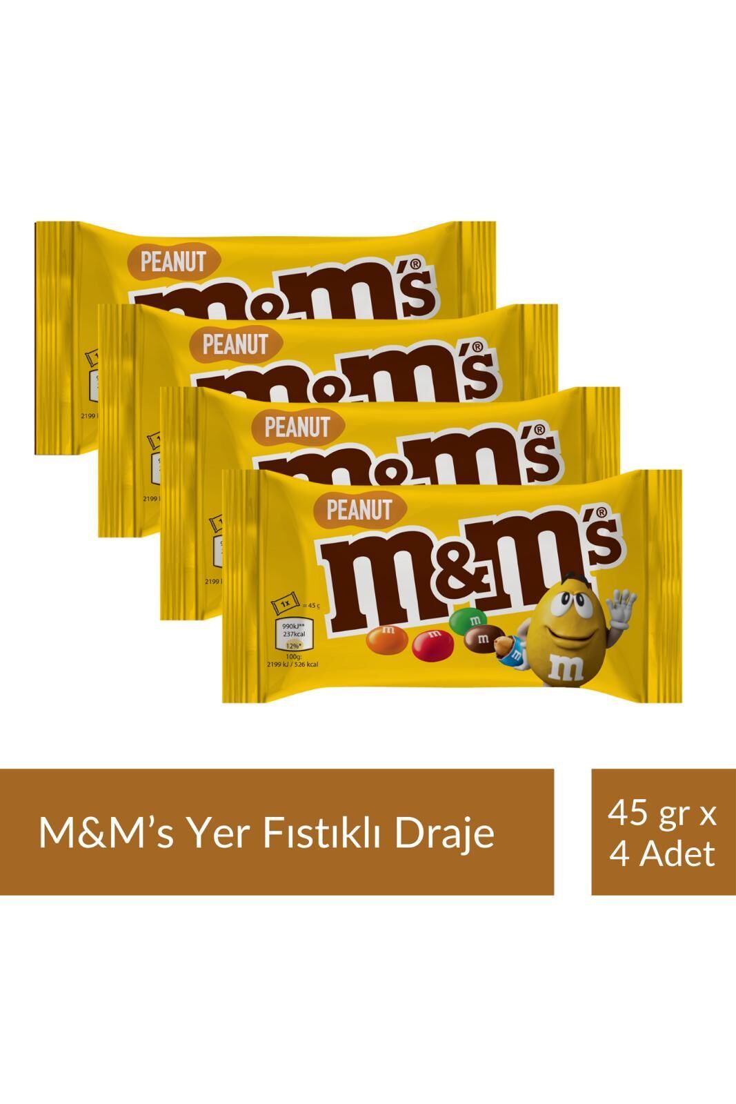 M&M's Yer Fıstıklı 45 gr x 4 Adet