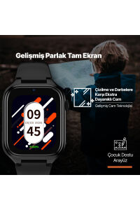 Ttec Kidi GPS Sim Kartlı Akıllı Çocuk Saati Siyah