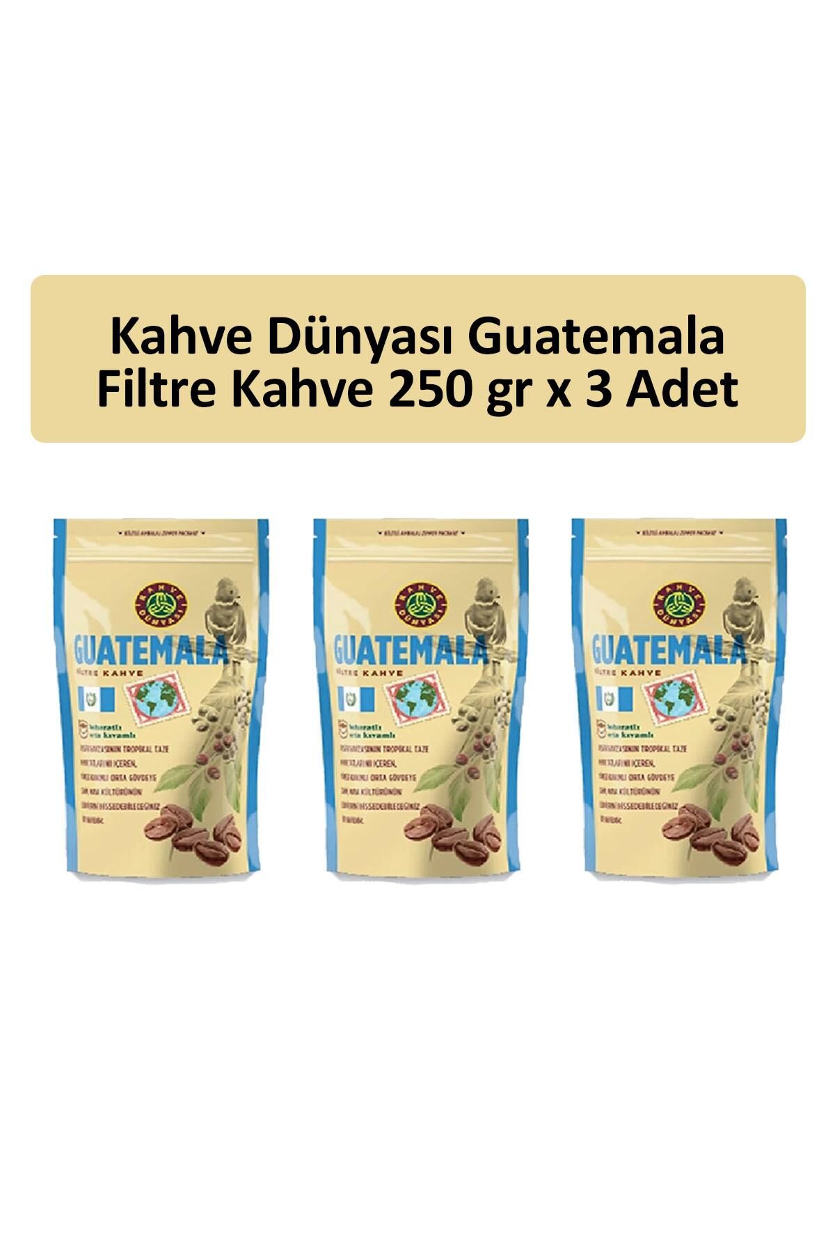 Kahve Dünyası Guatemala Filtre Kahve 250 gr x 3 Adet