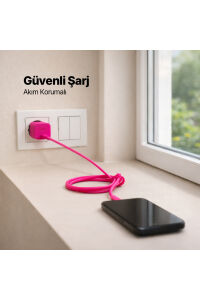 Ttec 45w Hızlı Şarj Aleti Set Neon Pembe