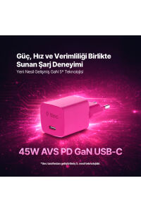 Ttec 45w Hızlı Şarj Aleti Set Neon Pembe