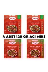 Yayla Acı Miks Hazır Salata x 4 Adet