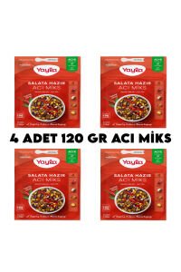 Yayla Acı Miks Hazır Salata x 4 Adet