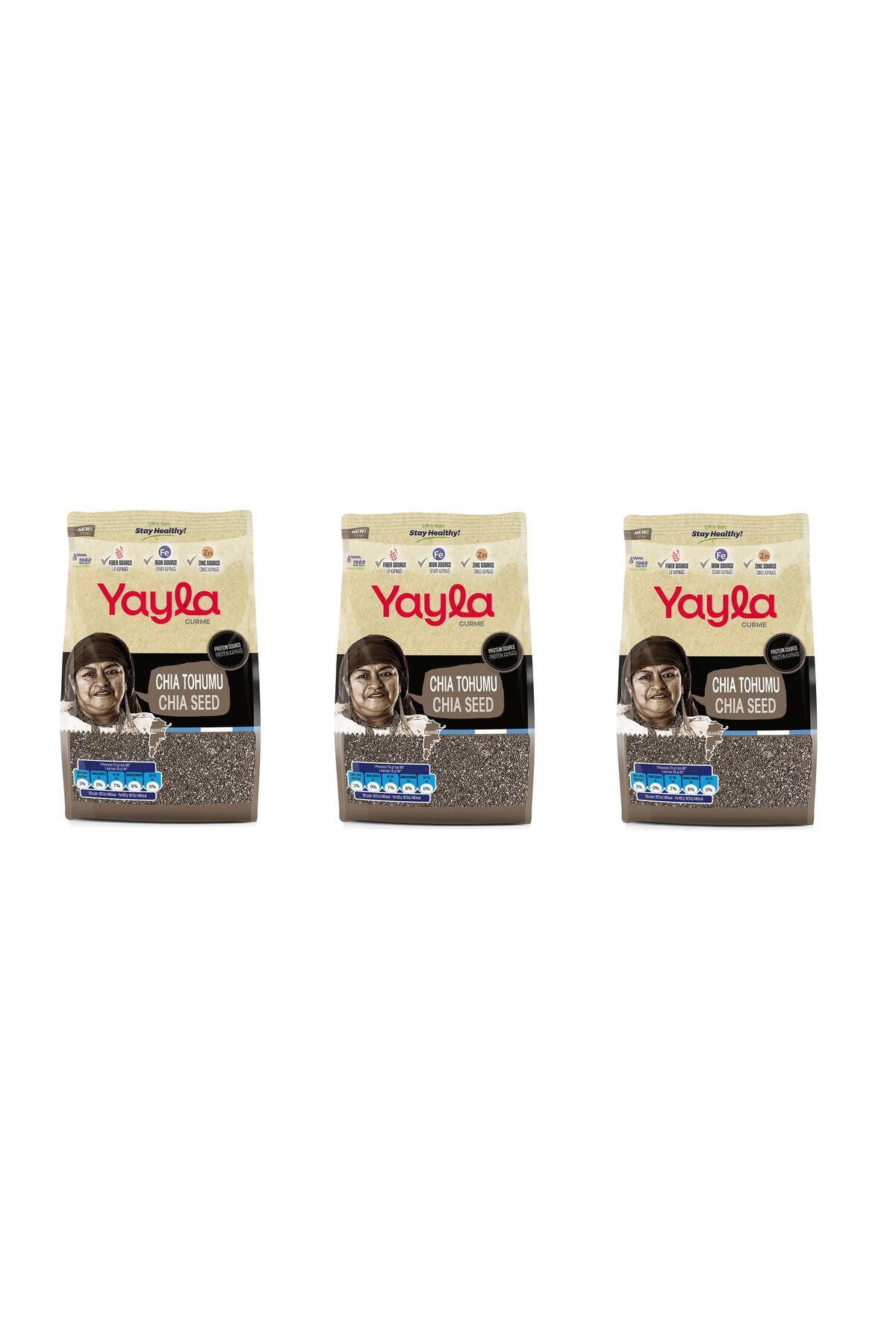 Yayla Gurme Chia Tohumu 500 G x 3 Adet