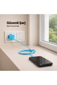 Ttec 45w Hızlı Şarj Aleti Set Neon Mavi
