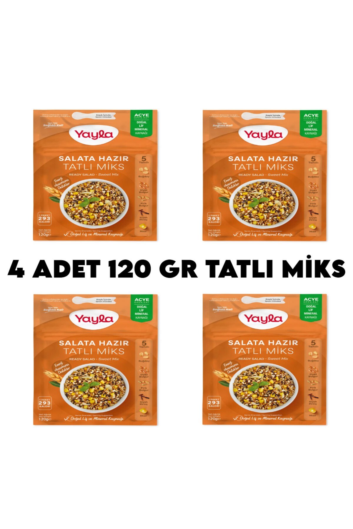 Yayla Tatlı Miks Hazır Salata x 4 Adet