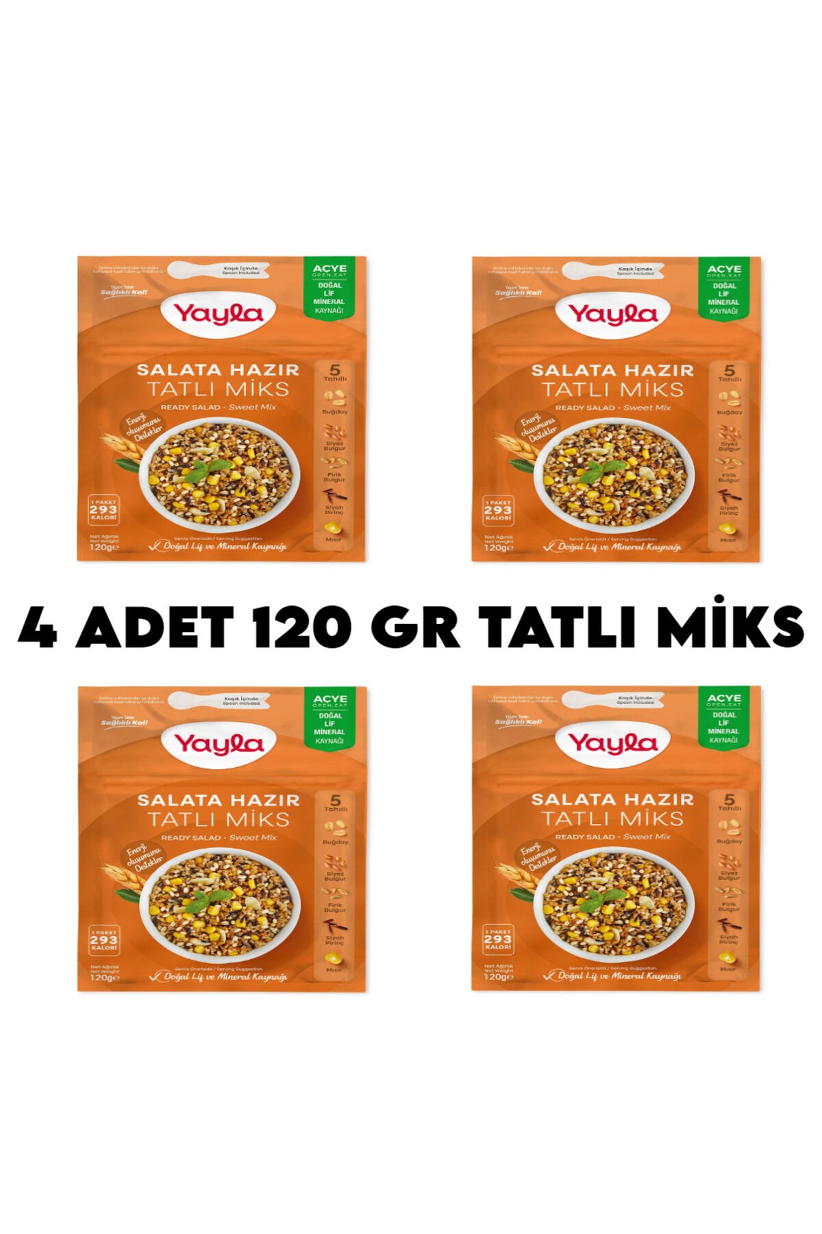 Yayla Tatlı Miks Hazır Salata x 4 Adet