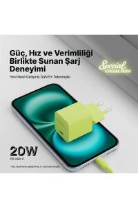 Ttec 20W Hızlı Şarj Aleti Set Neon Sarı