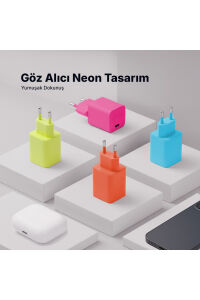Ttec 20W Hızlı Şarj Aleti Set Neon Sarı