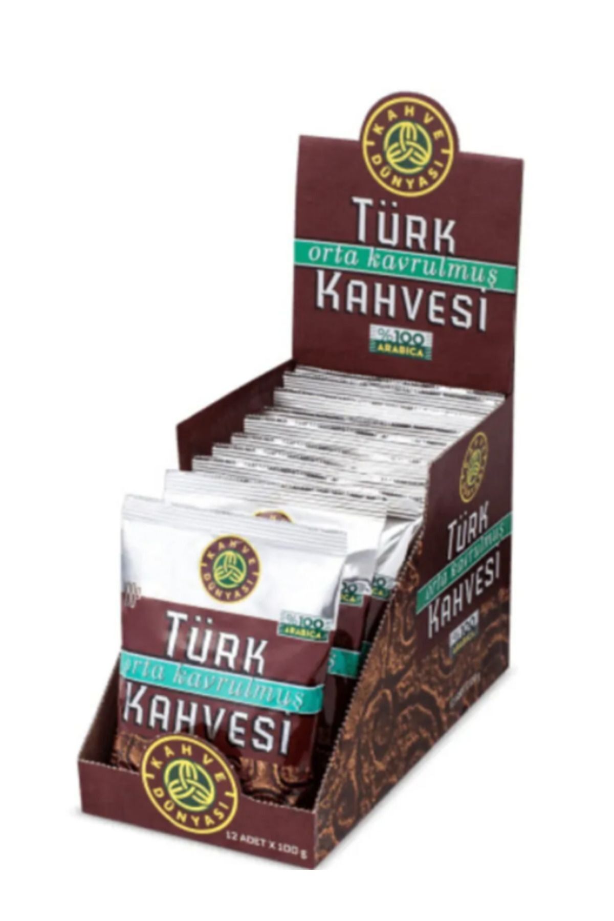 TÜRK KAHVESİ ORTA KAVRULMUŞ 100 GR 12 ADET
