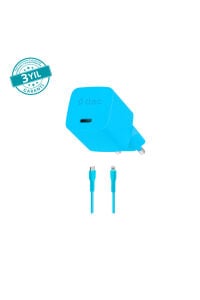 Ttec 20W Hızlı Şarj Aleti Set Neon Mavi