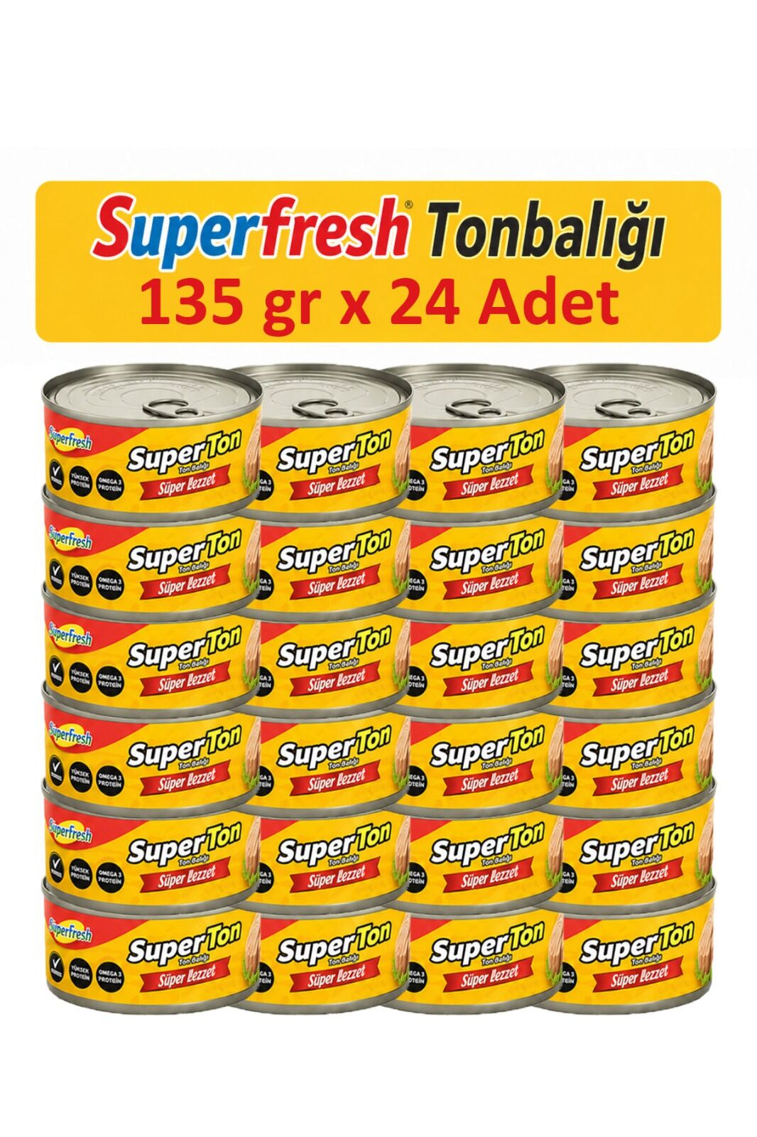 SuperFresh Süperton Ton Balığı 135 gr x 24 Adet