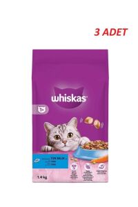 Whiskas Yetişkin Ton Balıklı Kedi Maması 1.4 kg x 3 Adet