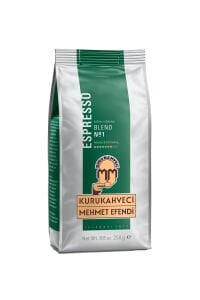 Kurukahveci Mehmet Efendi Caffe Espresso Kahve Öğütülmüş Folyo Ambalaj 250 Gr X 2 Adet